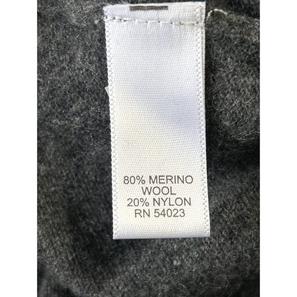 Banana Republic Men's Italian Wool Diagonal Stripe Sweater Jacket in Gray - Sz L - Picture 7 of 8